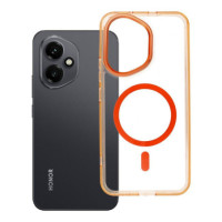Case for Honor 400 Frame Clear Hybrid Mag Cover compatible with MagSafe hermes orange