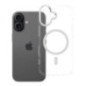 Case for iPhone 17 Frame Clear Hybrid Mag Cover compatible with MagSafe transparent