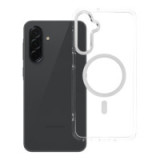 Case for Samsung A16 Frame Clear Hybrid Mag Cover compatible with MagSafe transparent