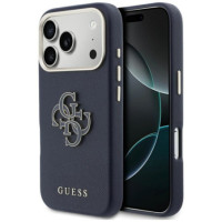 GUESS case for IPHONE 17 Pro GUHCP17L5PS4RGGB (PU FW Resin Logo) blue