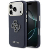 GUESS case for IPHONE 17 Pro GUHCP17L5PS4RGGB (PU FW Resin Logo) blue