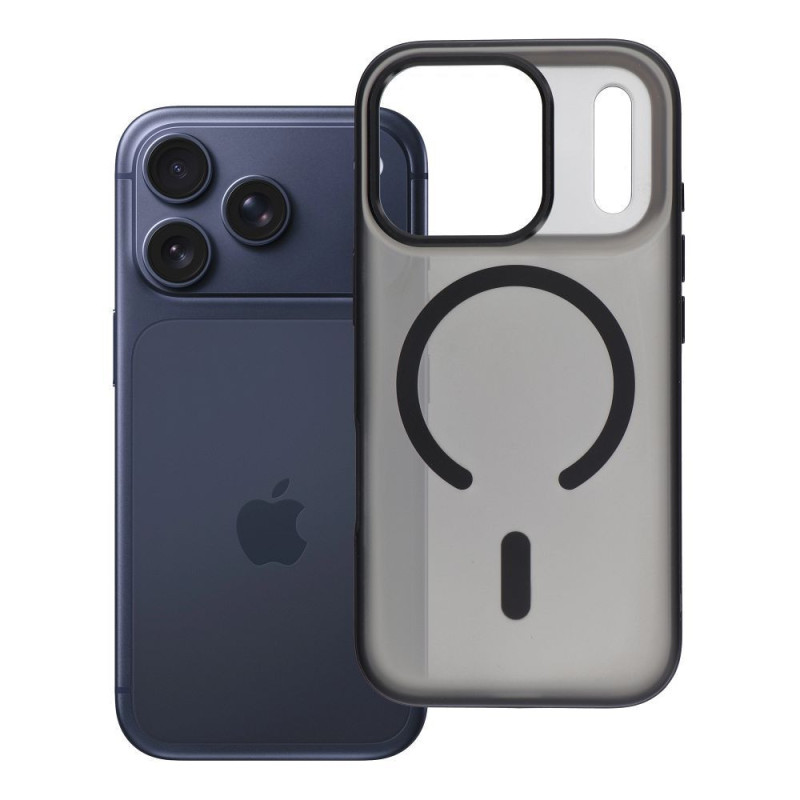 Case for iPhone 17 PRO Flexline Mag Cover compatible with MagSafe black