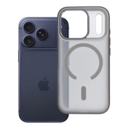 Case for iPhone 17 PRO Flexline Mag Cover compatible with MagSafe gray