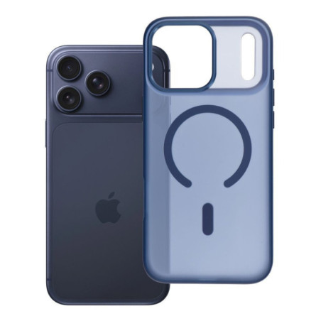 Case for iPhone 17 PRO MAX Flexline Mag Cover compatible with MagSafe navy blue