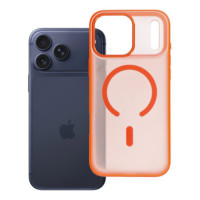 Case for iPhone 17 PRO MAX Flexline Mag Cover compatible with MagSafe orange