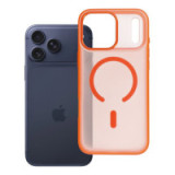 Case for iPhone 17 PRO MAX Flexline Mag Cover compatible with MagSafe orange