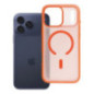 Case for iPhone 17 PRO MAX Flexline Mag Cover compatible with MagSafe orange