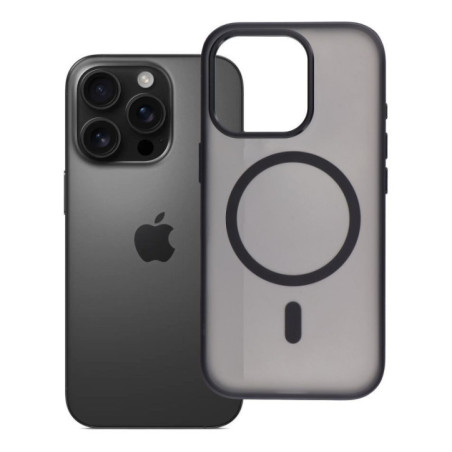 Case for iPhone 16 PRO Flexline Mag Cover compatible with MagSafe black