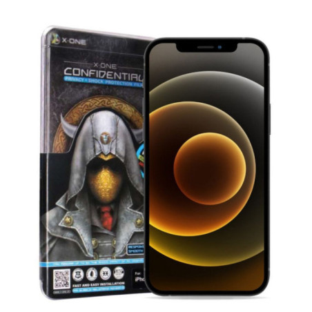 X-ONE Full Cover Extra Strong Privacy - for SAMSUNG A37 5G (full glue) tempered glass 9H