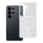 Case for Samsung S26 Clear Fusion Mag Cover compatible with MagSafe white