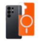 Case for Samsung S26 Clear Fusion Mag Cover compatible with MagSafe hermes orange