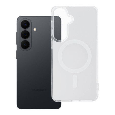 Case for Samsung S26 PLUS Clear Fusion Mag Cover compatible with MagSafe white