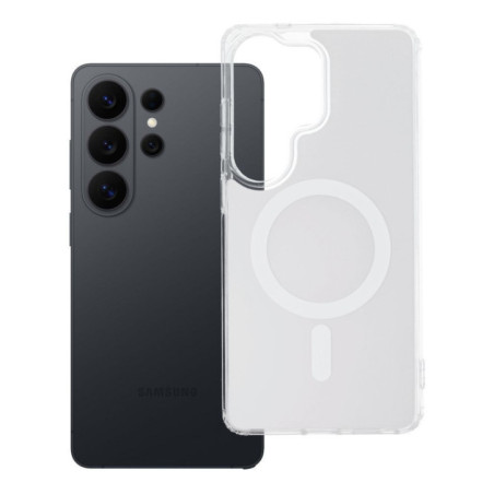Case for Samsung S26 ULTRA Clear Fusion Mag Cover compatible with MagSafe white