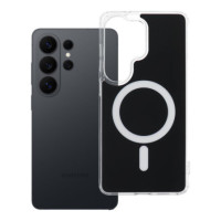 Case for Samsung S26 ULTRA Clear Fusion Mag Cover compatible with MagSafe black