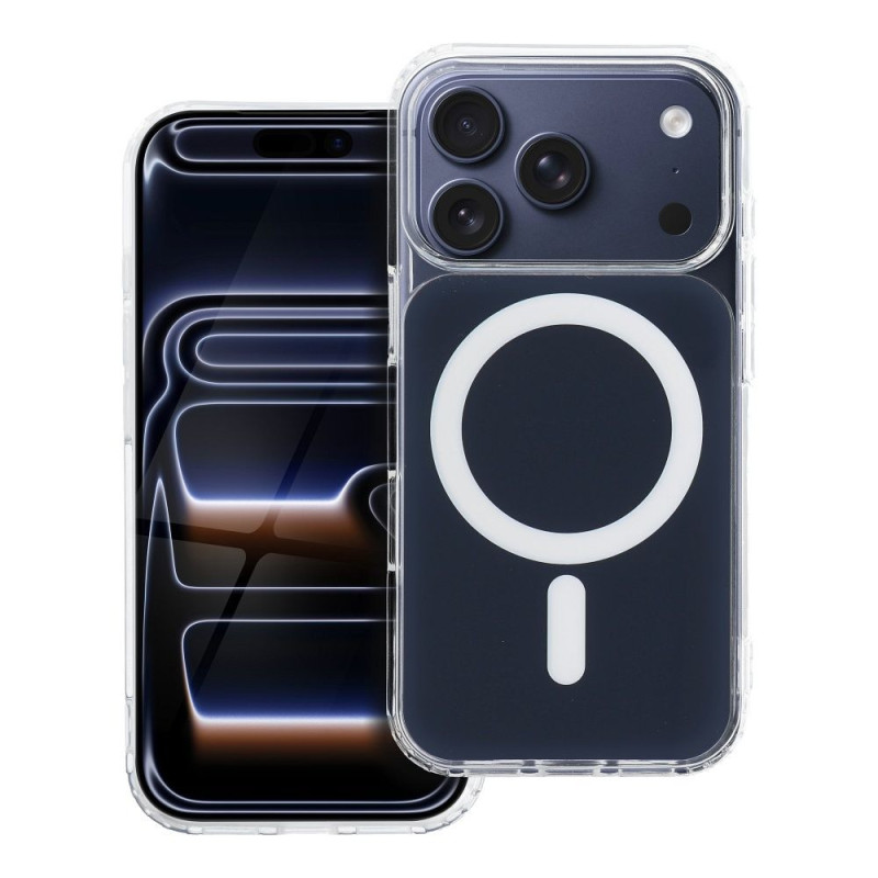 Case for Samsung A37 Clear Fusion Mag Cover compatible with MagSafe navy blue