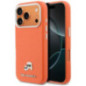 KARL LAGERFELD case for IPHONE 17 Pro Max compatible with MagSafe KLHMP17X6PFKCLO (PU FW W/ K&C Head Pin) orange