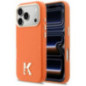KARL LAGERFELD case for IPHONE 17 Pro compatible with MagSafe KLHMP17L5PGFKHGO (PU FW W/ KHead Logo) orange