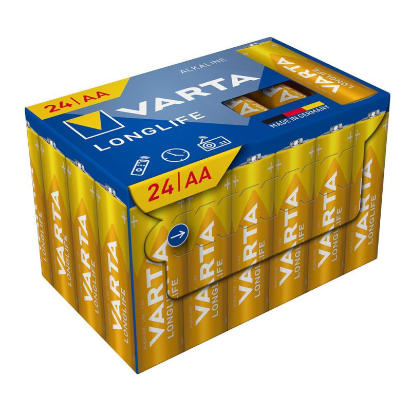 VARTA alkaline battery R6 (AA) Longlife 24 pcs VARTA alkaline battery R6 (AA) Longlife 24 pcs