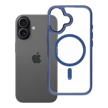 ROAR case MAG BUMPER compatible with MagSafe for IPHONE 16 navy blue
