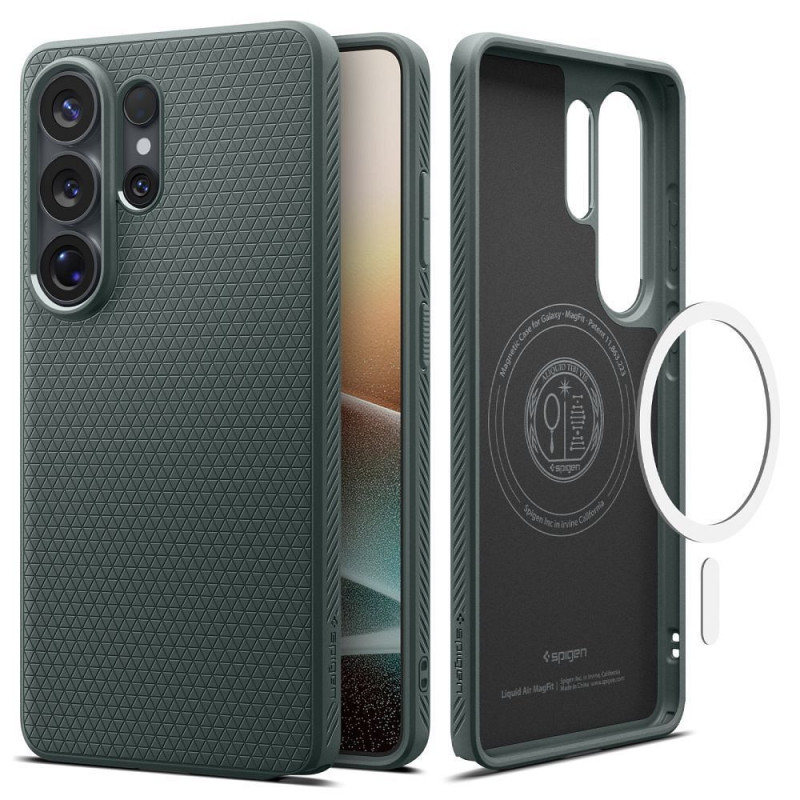 SPIGEN case LIQUID AIR MAG compatible with MagSafe for SAMSUNG S26 Ultra abyss green