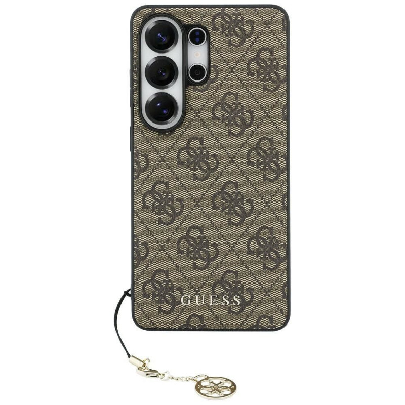 GUESS case for SAMSUNG S26 Ultra GUHMS26LGF4GBR (PU 4G Classic Logo with Charm) brown