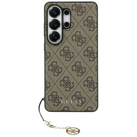 GUESS case for SAMSUNG S26 Ultra GUHMS26LGF4GBR (PU 4G Classic Logo with Charm) brown