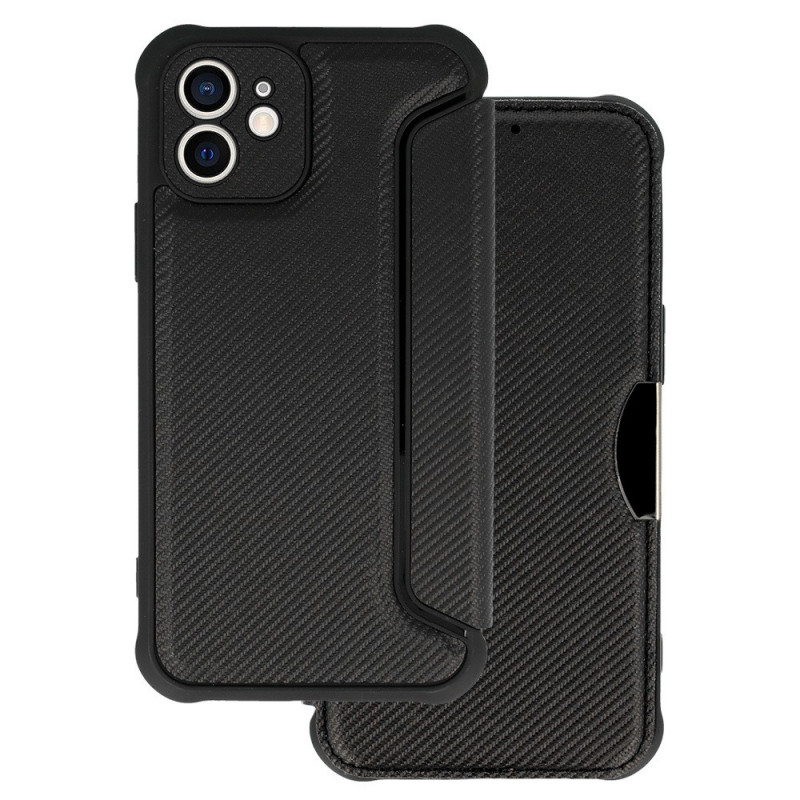 FLIPCASE WALLET RAZOR CARBON schwarz für Xiaomi 12 Lite