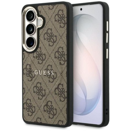 GUESS case for SAMSUNG S26 Plus GUHMS26MP4MSEGCW (4G Embossed Ring MagSafe) brown