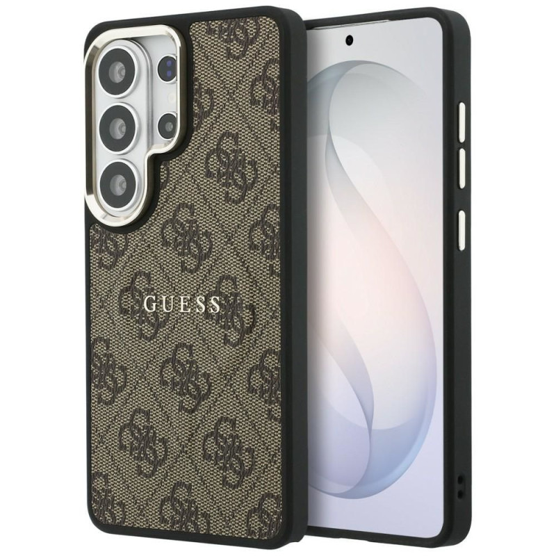 GUESS case for SAMSUNG S26 Ultra GUHMS26LP4MSEGCW (4G Embossed Ring MagSafe) brown