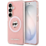 KARL LAGERFELD case for SAMSUNG S26 KLHMS26SHMKBCHOP (Magnetic IML Repeated Logo and Choupette) pink
