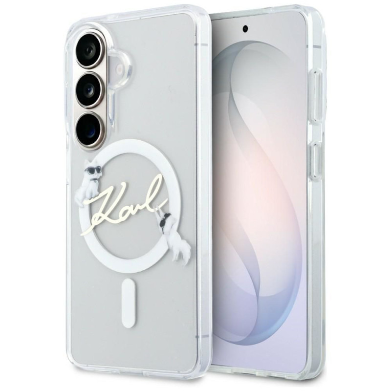 KARL LAGERFELD case for SAMSUNG S26 KLHMS26S5HKSCAH (Magnetic IML KC Script) transparent KARL LAGERFELD case for SAMSUNG S26 KLHMS26S5HKSCAH (Magnetic IML KC Script) transparent