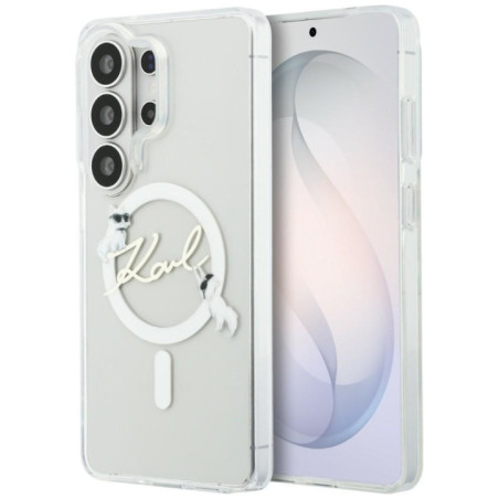 KARL LAGERFELD case for SAMSUNG S26 Ultra KLHMS26L5HKSCAH (Magnetic IML KC Script) transparent