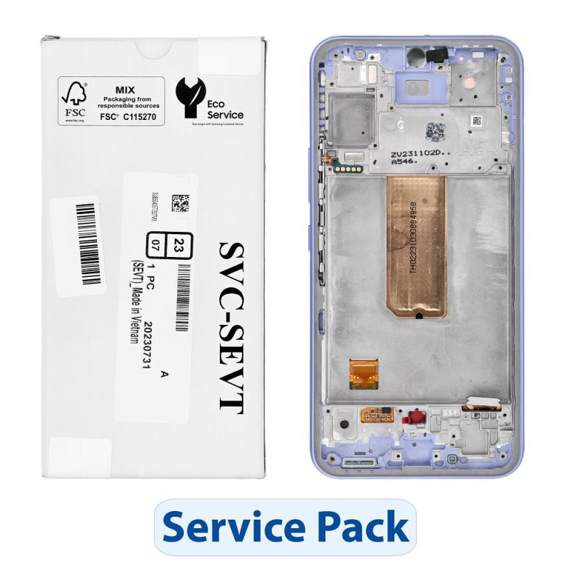 ServicePack LCD Display SAMSUNG  A54 5G A546B Purple GH82-31231D