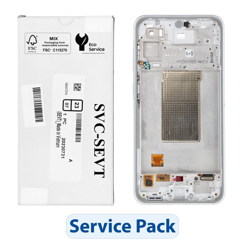 ServicePack LCD Display SAMSUNG A36 5G A366B White GH82-36841B ServicePack LCD Display SAMSUNG A36 5G A366B White GH82-36841B