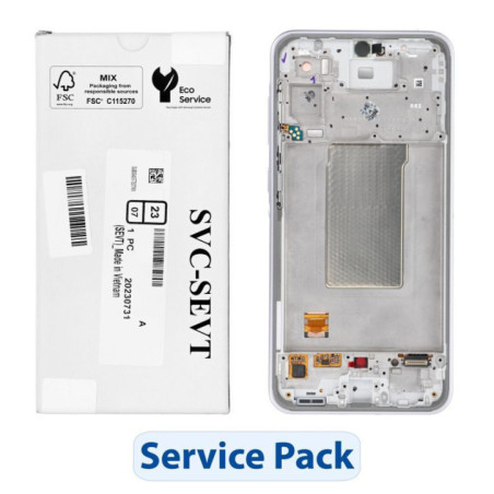 ServicePack LCD Display SAMSUNG A36 5G A366B Purple GH82-36841D