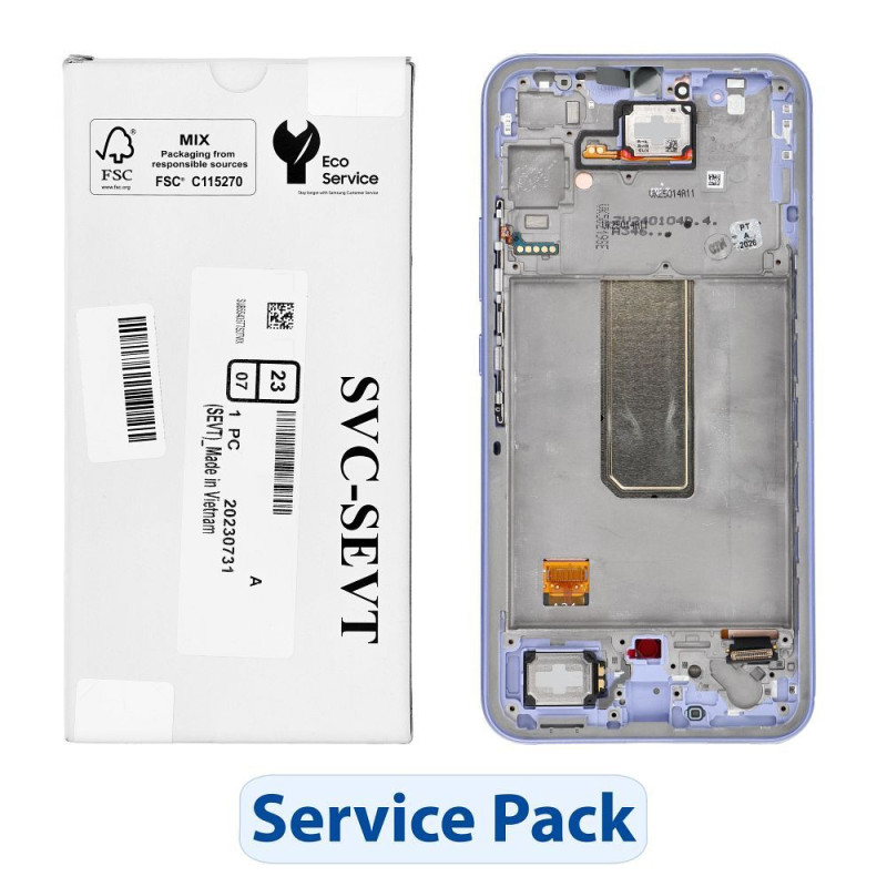 ServicePack LCD Display SAMSUNG A34 5G A346B Purple GH82-31200D ServicePack LCD Display SAMSUNG A34 5G A346B Purple GH82-31200D