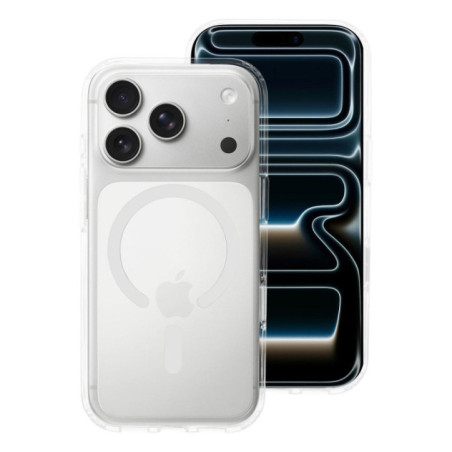 Case for iPhone 16e (SE4 2025) / 17e Forcell F-Protect Clear Hybrid Premium compatible with Magsafe transparent