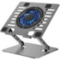 Cooling stand regulated for laptop ART P12 1 x USB A LED aluminium