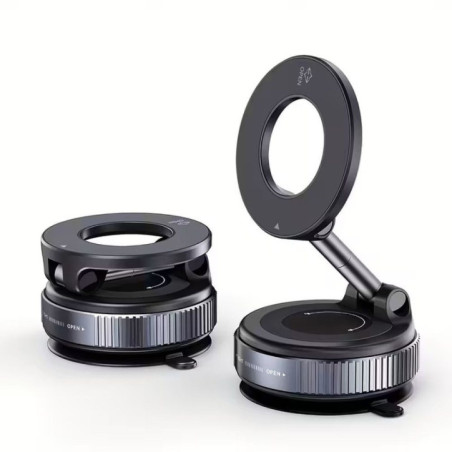Car holder for mobile phone with suction compatible with MagSafe K007 black