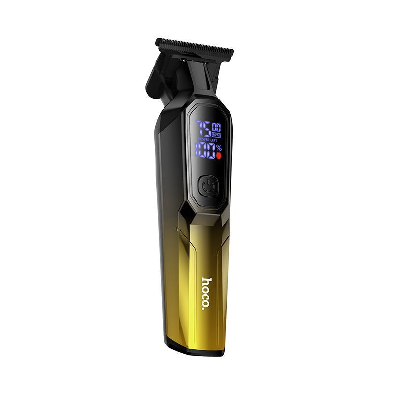 Hair clipper with digital display Hoco HP27 gold Hair clipper with digital display Hoco HP27 gold