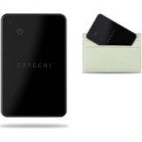 Locator compatible with Apple Find My Satechi Wallet Card shape ST-LFAWCK black