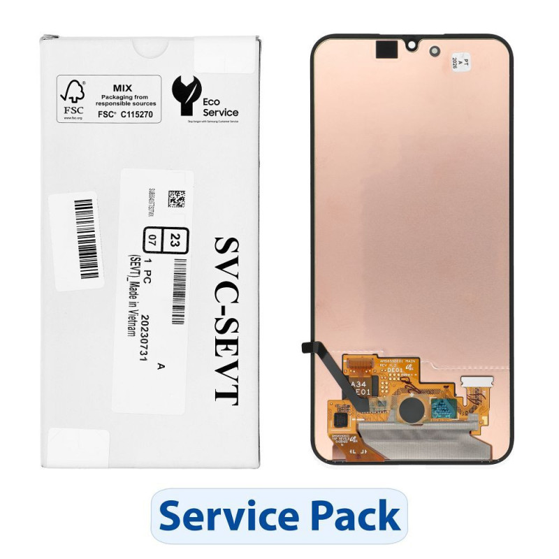 ServicePack LCD Display for SAMSUNG  A34 5G A346B GH82-31235A without frame