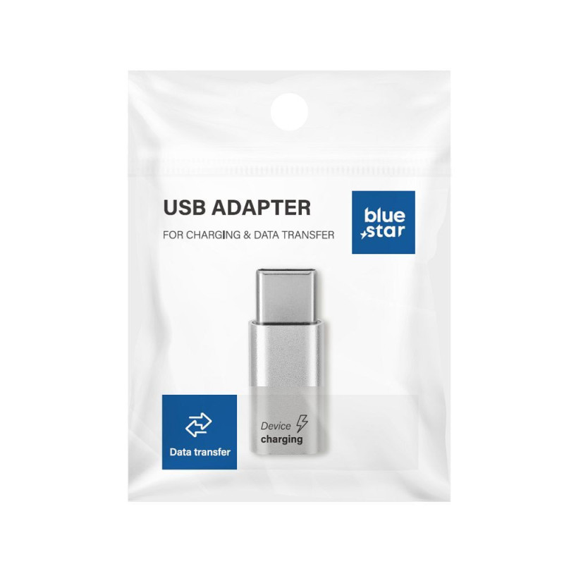 Adapter Micro USB to Type C Premium  - white