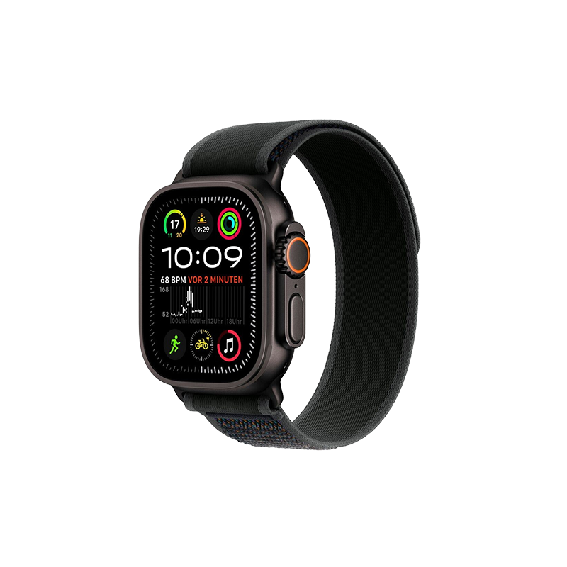 Watch Apple Watch Ultra 2 (2024) LTE 49mm Black Titanium Case with Trail Loop S/M - Black