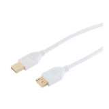 USB Verlängerungs-Kabel Type A Stecker auf Type A Kupplung - Länge: 2 Meter (HIGH SPEED mit vergoldeten Kontakten)