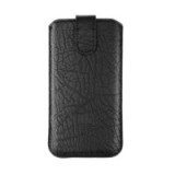 SlimCase Leder BANNOCK II PREMIUM schwarz XXL (z.B. iPhone 11)