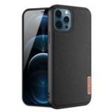 Dux Ducis Fino case covered with nylon material for iPhone 12 Pro / iPhone 12 black