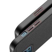 Dux Ducis Fino case covered with nylon material for iPhone 12 Pro / iPhone 12 black
