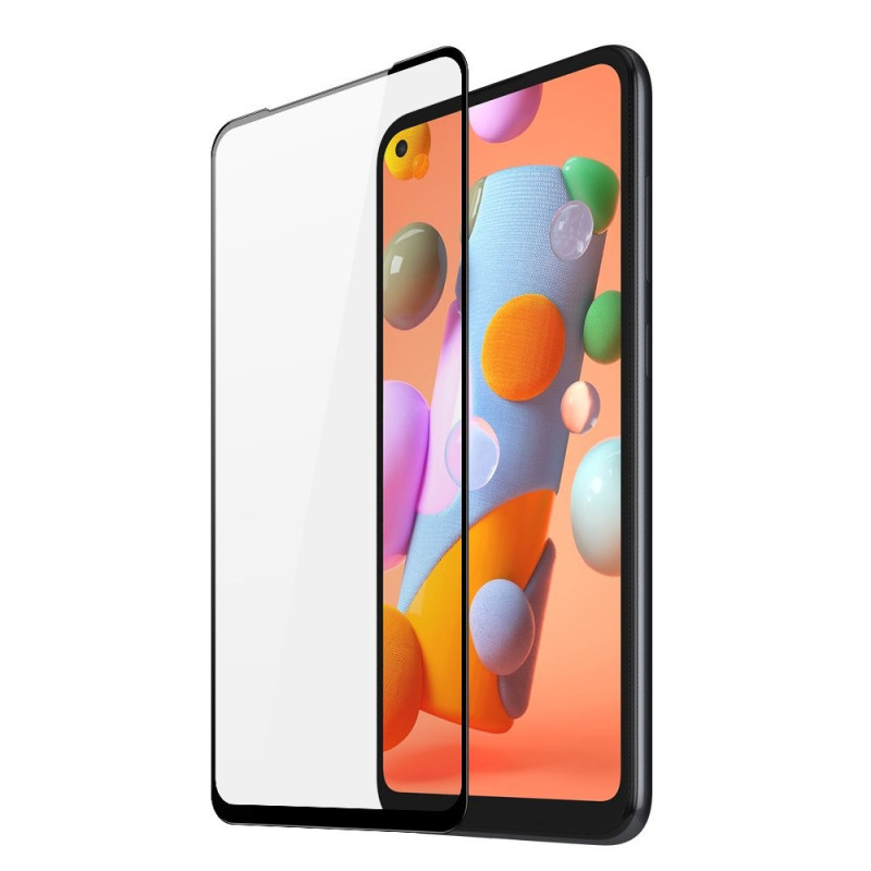 Dux Ducis 9D Tempered Glass Tough Screen Protector Full Coveraged with Frame for Samsung Galaxy A11 / M11 black (case friendly)