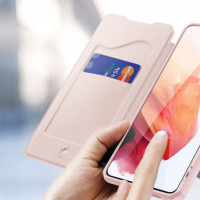 DUX DUCIS Skin X Bookcase type case für Samsung Galaxy S21 5G pink